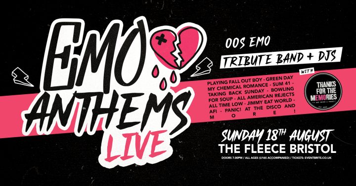 Emo Anthems Live – Tribute Band + DJs