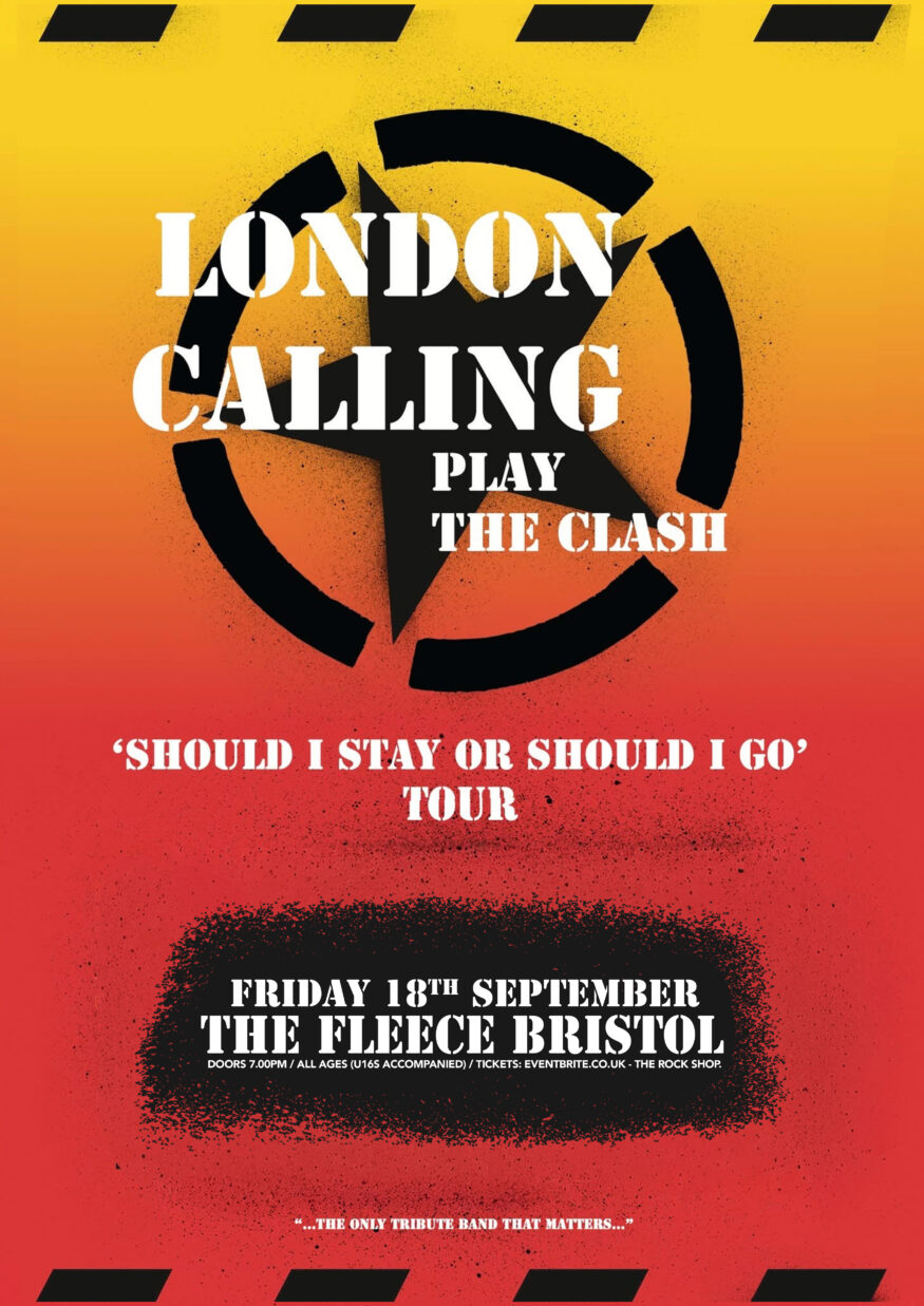 London Calling play The Clash, Fri 18 Sep 2026 at 19:00 - The Fleece